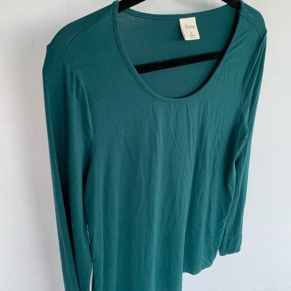 Soma green crew neck blouse long sleeves Size S - Picture 6 of 15